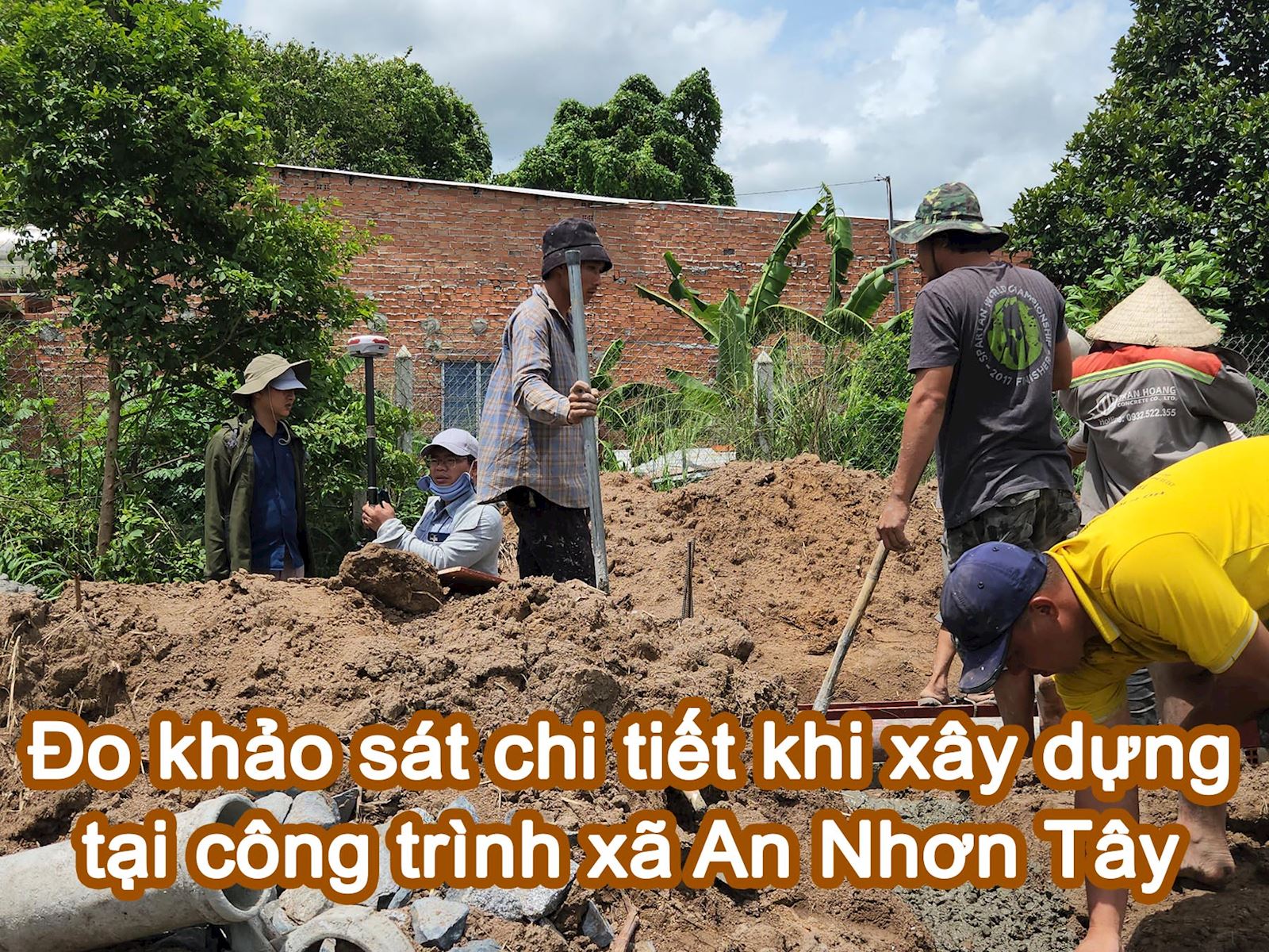 Đo đạc khảo sát xây dựng công trình tại xã An Nhơn Tây