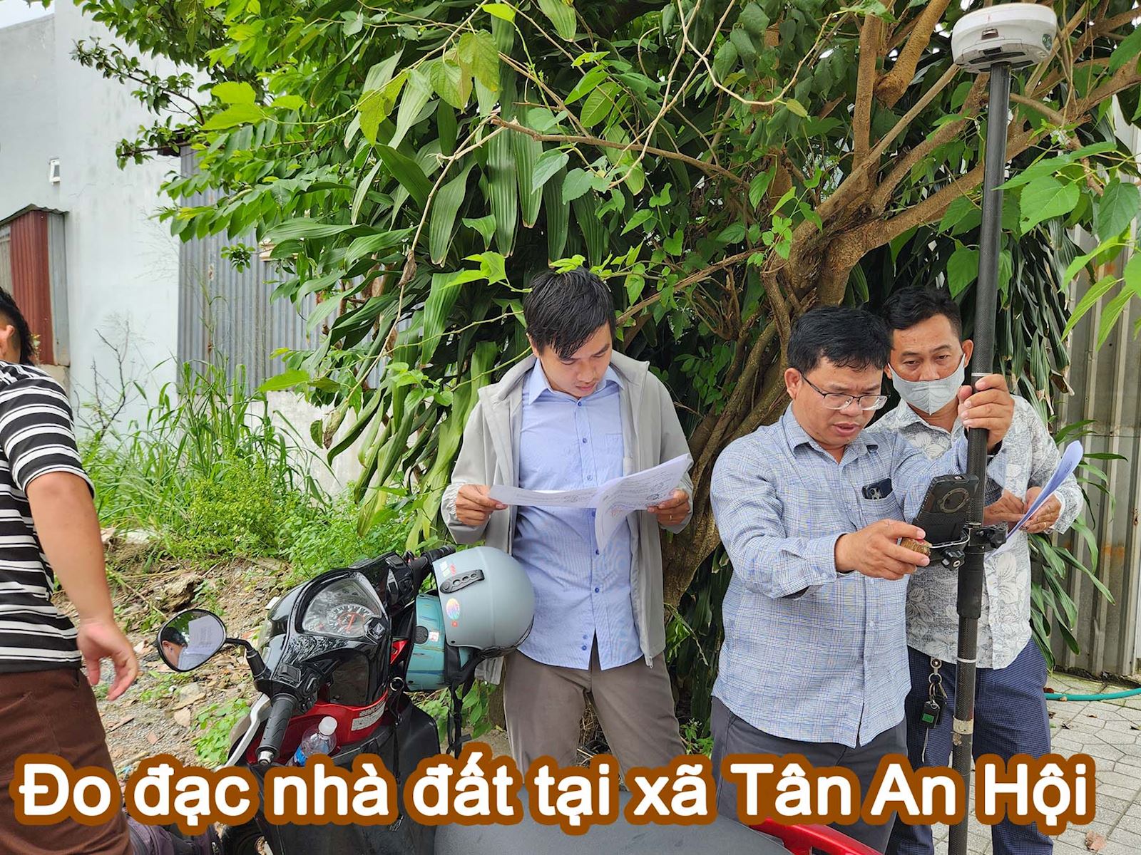 Đo đạc nhà đất tại xã Tân An Hội