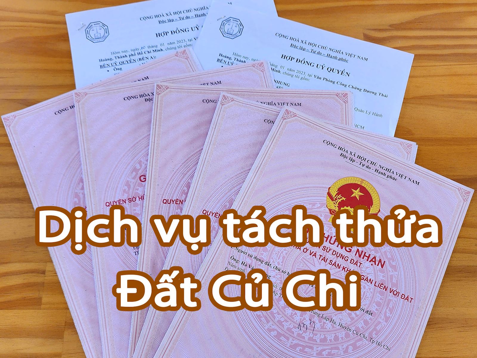 Dịch vụ tách thửa đất Củ Chi