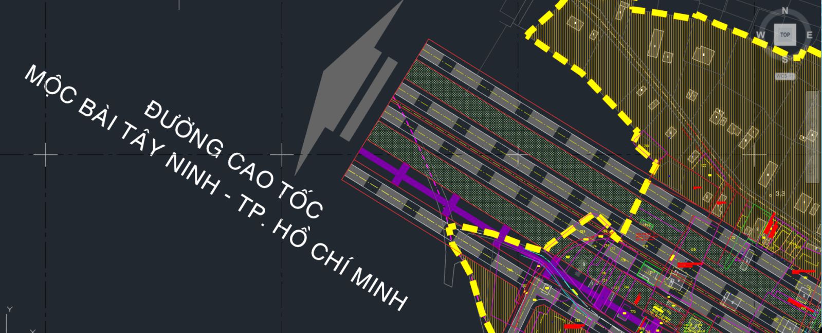 Ranh quy hoạch chi tiết 1 trên 2000 hướng đi cao tốc HCM - Mộc Bài