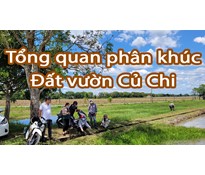 Tổng quan đất vườn Củ Chi - Phân khúc đất nông nghiệp giá rẻ