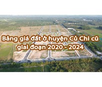 Bảng giá đất ở huyện Củ Chi cũ giai đoạn 2020 - 2024