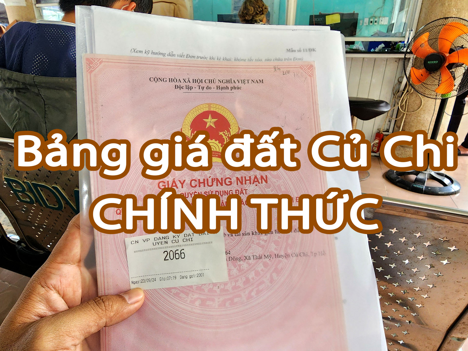 Chốt bảng giá đất Củ Chi theo quyết định số 79/2024 áp dụng đến 31/12/2025