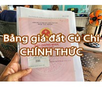 Chốt bảng giá đất Củ Chi theo quyết định số 79/2024 áp dụng đến 31/12/2025