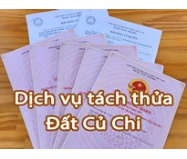 Dịch vụ tách thửa đất Củ Chi - Tách thửa đất vườn nông nghiệp (LUC, HNK, CLN, NNH), đất thổ cư (ONT, OĐT)